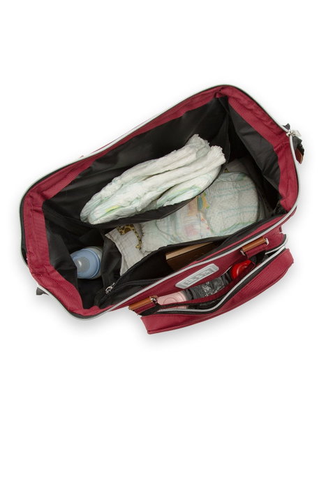 Zoozie Bags Bolsa de Pañales Tamaño Maxi Rojo Clarete